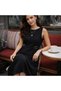 Women's Accessory Detailed Woven Dress - 4