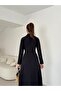 Double-Breasted Collar Button Detailed Women's Long Dress - 6