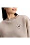 Asmc Loose Ss Women's Brown Sweatshirt Kf8865 - 6