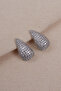 Zircon Stone Big Drop Earrings - 2