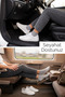 Men's Gray Non-Elastic Travel Socks 3-Pack Seamless/Premium/Cotton/Short Trip Socks - 2