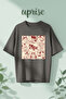 One Piece Printed Cotton Oversize T-Shirt