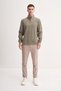 Premium Regular Fit Thick Textured Stand Collar Zippered Sweatshirt-53075 - 3