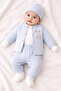 Unisex 10-Piece Newborn Hospital Exit Set Puppy Themed Dobby Textured (Winter) 100% Cotton - 5