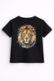 Savage King – Watercolor Lion Printed Kids' T-Shirt