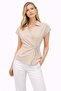 Women's Wrap Linen Shirt - Natural