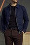 Men'S, Slim-Fit, Shirt Collar, Metal Double Zipper, Old Money Culture, Semi-Coat, Jacket 650 - 4