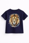 Savage King – Watercolor Lion Printed Kids' T-Shirt