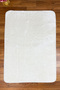 Plush Cream Rectangular Shaggy Soft Washable Non-Slip Base Carpet Runner Bedroom Bathroom Living Room - 4