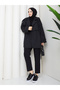 Button Detailed Belted Oversize Bondit Trench Coat Rc803107 - 2