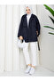 Button Detailed Belted Oversize Bondit Trench Coat Rc803107 - 2