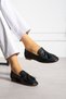 Genuine Leather Ribbon Ballerinas - 3