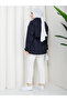 Button Detailed Belted Oversize Bondit Trench Coat Rc803107 - 8