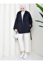 Button Detailed Belted Oversize Bondit Trench Coat Rc803107
