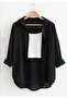 5-Pack Women's Black, White, Red, Yellow, Blue Cotton Oversize Linen Single Pocket Comfortable Shirts - 2
