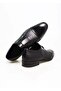 Black Laceless Genuine Leather Men's Shoes - 2