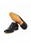 Black Color Laceless Genuine Leather Men's Shoes - 3