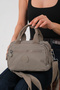 Delavavia Mink Women's Multi-Compartment Waterproof Crinkle Daily Crossbody and Shoulder Bag