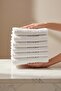 White Greek 6-Piece 100% Cotton Towel Set 50X90 cm - 2
