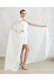 New Generation White Chiffon Cape Wedding Dress-Wedding Gown-Wedding Attire-Wedding Dress - 7