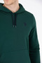 Men's Green Hooded Basic Sweatshirt 50261140-Vr054 - 7