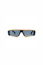 Devon Black Glass Gold Frame Vintage Retro Sunglasses - 2