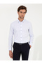 Light Blue Slim Fit Long Sleeve Shirt 50250841-Vr003 - 4