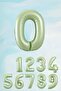 0 Retro Green Balloon 80 cm