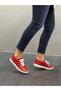 Red Leather Orthopedic Women's Casual Shoes - 3