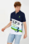 Men's Navy Blue Polo Neck T-Shirt 50249192-Vr033 - 3