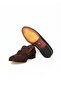 Brown Laceless Genuine Leather Suede Men's Shoes - 3