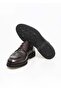 Brown Lace-Up Genuine Leather Men's Shoes - 3