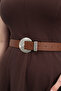 Women's Pants Belt with Tool Buckle Bridge, Dress Belt, Coat Belt - 3