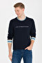 Men's Navy Blue Sweatshirt 50253315-Vr033 - 3