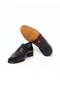 Black Color Laceless Genuine Leather Men's Shoes - 3