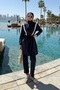 Stripe Detailed Hijab Swimsuit - 5
