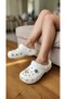 Women's Cros Sabo Slippers Sea Pool Beach Garden Slippers Closed Toe Cros Slippers with Stone Accessories E014 - 3
