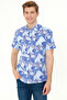 Men's Blue Short Sleeve Shirt 50247596-Vr212 - 3