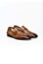 Tan Color Laceless Genuine Leather Men's Shoes