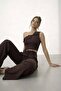 Atlas Double Fabric One-Shoulder Crop Top and Floral Accessory Pants Set - 5