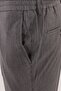 Men's Dark Gray Lace-Up Smart Casual Dynamic Fit Trousers - 3
