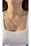 Vip Steel Charm Detailed Necklace – Stylish Modern Model - 2