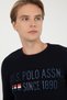 Men's Navy Blue Crew Neck Knitwear Sweater 50253993-Vr033 - 4
