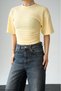 Drawstring Bat Sleeve T-Shirt - 4