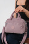 Delavavia Lilac Women's Multi-Compartment Waterproof Crinkle Daily Crossbody and Shoulder Bag