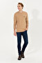 سترة رجالية أساسية من Camel Melange 50253443-VR122 - 4