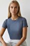 Indigo Crew Neck Basic T-Shirt Alc-X15455
