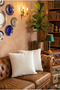 Soft Textured 2-Piece Throw Pillow Cover Bohemian Punch Sofa Pillow Cover, Throw Pillow Cover - 5