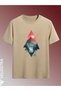 Unisex Landscape Printed Oversize Comfortable Daily Use Combed Cotton T-Shirt