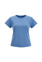 Blue Crew Neck Raglan Sleeve Lycra Knitted Blouse Alc-X15388 - 4
